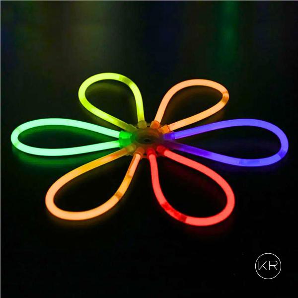 Imagem de 200 Pulseira Neon Brilho Forte Fluorecente Festa Balada