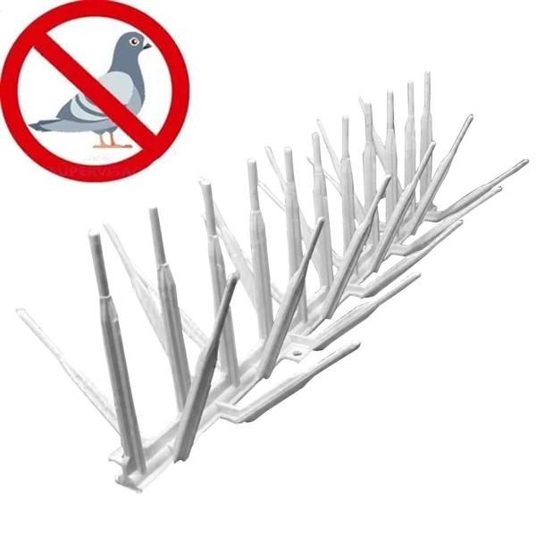 Imagem de 20M Espículas Anti Pombos Espantas Aves Kit 60