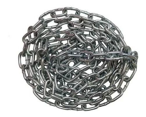 20mts De Corrente Elo Curto Soldada Zincada 3 Mm São Raphael - Jomarca Imagem de 20mts De Corrente Elo Curto Soldada Zincada 3 Mm São Raphael