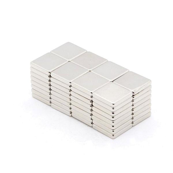 Imagem de 20pcs. Imã De Neodimio Quadrado Pastilha 10x10x2mm - N35