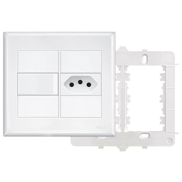 20un Interruptor Simples 16A e Tomada Padrão 2P+T 20A Com Placa Evidence FAME Imagem de 20un Interruptor Simples 16A e Tomada Padrão 2P+T 20A Com Placa Evidence FAME