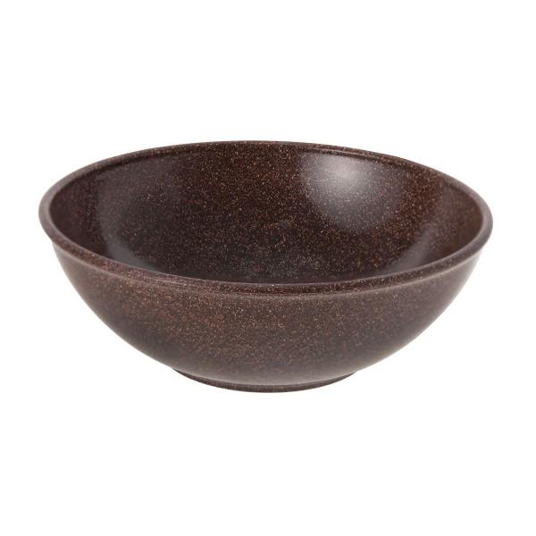 Imagem de 20un Tigela bowl 1lt salada petiscos Marrom Escuro 18,5cm