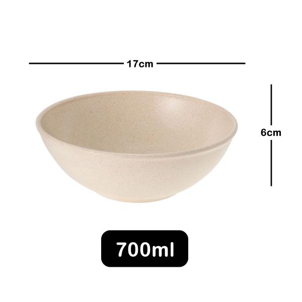 Imagem de 20un Tigela bowl 700ml salada petiscos Bege