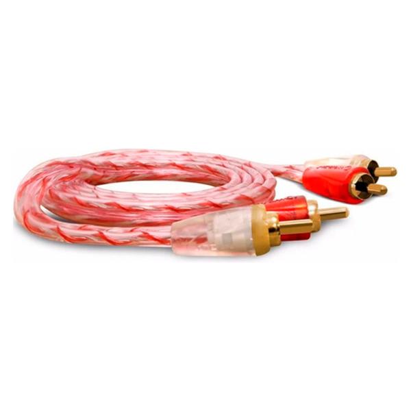 Imagem de 20x Cabos Coaxial RCA Stetsom Série Bronze 1 Metro Vermelho e Branco Banhado a Ouro - Stetsom