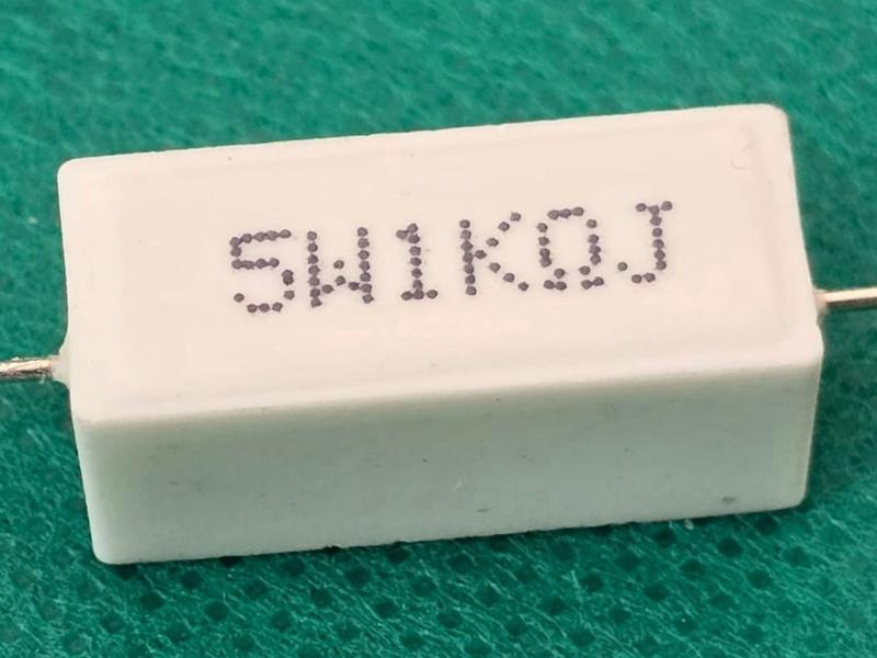 Imagem de 20x Resistor de Porcelana 1k 5w 5%