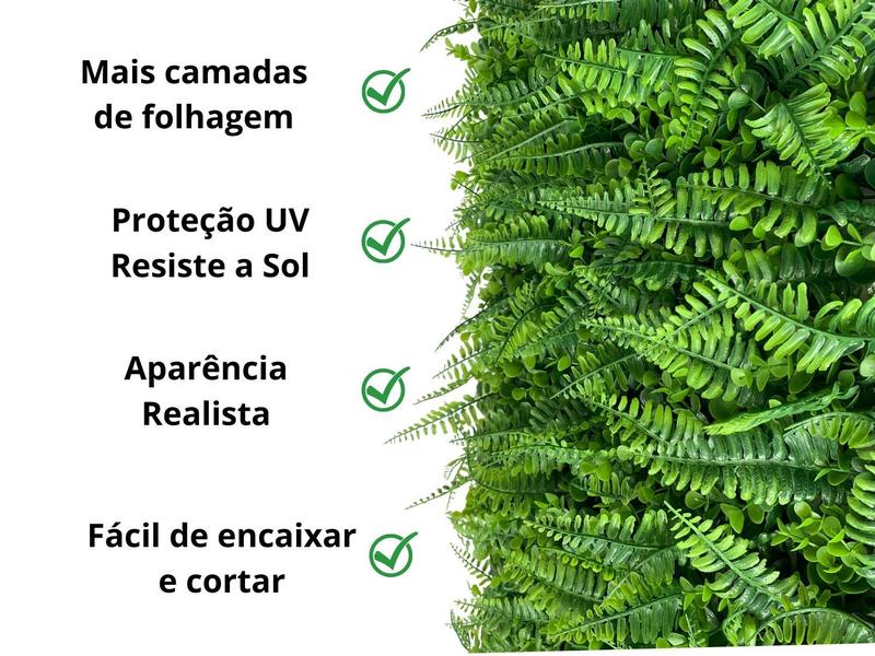 Imagem de 21 Painéis Artificiais Premium com proteção UV decoração suspensa fácil de instalar e sem manutenção