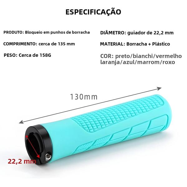 Imagem de 22mm Mtb Bicicleta Apertos Bloqueio No Guiador Capas Para Bicicleta Motocicleta Bmx Ciclismo