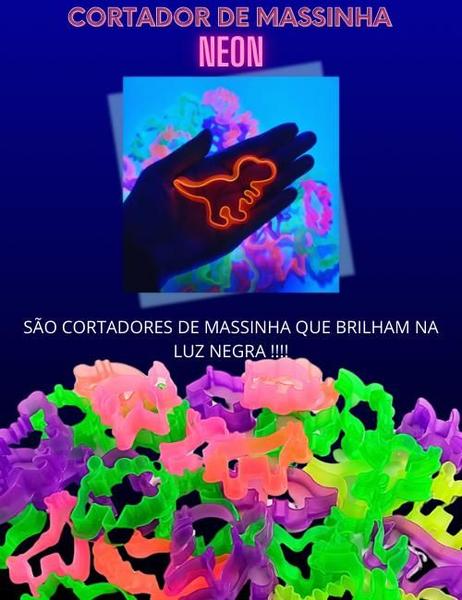 Imagem de 2300 Cortadores de Massinha Forminha Neon DinossauroSafari Festa Lembrancinha Infantil Aniversario Prenda