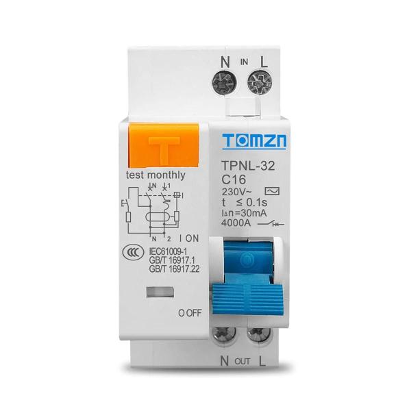 Imagem de 230v 1p+n Rcbo Mcb Sobre E Proteção Contra Vazamento De Corrente Curta Tpnl Dpnl Disjuntor