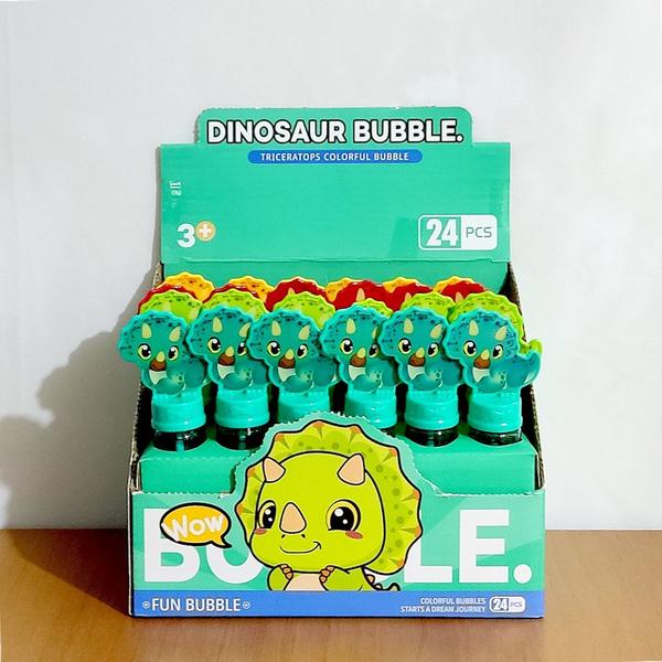 Imagem de 24 Brinquedos Bolhas de Sabão Dino Lembrança Sacola Surpresa