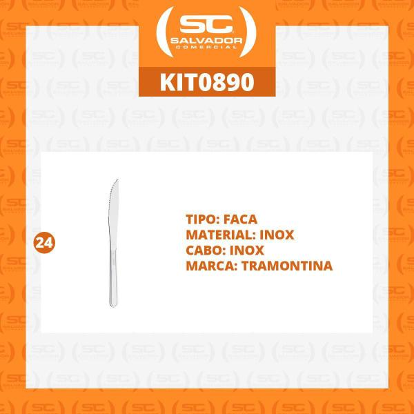 24 Facas De Churrasco Búzios Em Aço Inox Fibag - Tramontina Imagem de 24 Facas De Churrasco Búzios Em Aço Inox Fibag - Tramontina