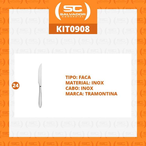 24 Facas De Churrasco Luxo Laguna Aço Inox Fitop Tramontina Imagem de 24 Facas De Churrasco Luxo Laguna Aço Inox Fitop Tramontina