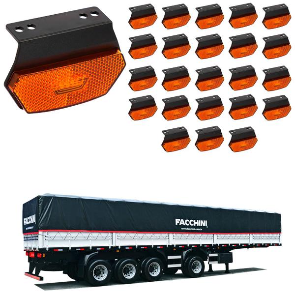 24 Lanterna Diamante Facchini LED Âmbar C/ Supt. - Fio - DW Componentes Imagem de 24 Lanterna Diamante Facchini LED Âmbar C/ Supt. - Fio