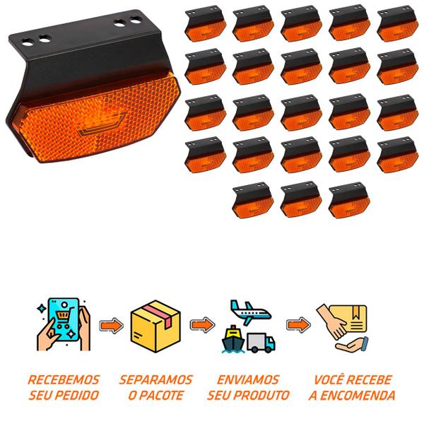 Imagem de 24 Lanterna Diamante Facchini LED Âmbar C/ Supt. - Fio