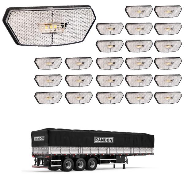 Imagem de 24 Lanterna Diamante Randon LED Cristal c/ Suporte - Conect