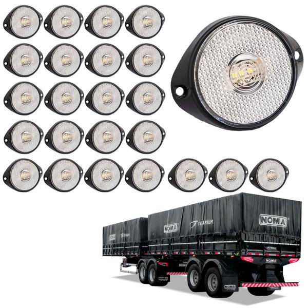 Imagem de 24 Lanterna Frontal Noma LED Cristal 65mm c/ Suporte - Fio