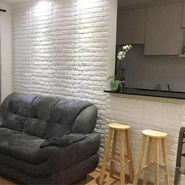 Imagem de 24 Placas Decorativas 3d Revestimentos Parede Teto Tijolinho Casa Quarto Tv Adulto Criança LAr Luxo Moderno Classico