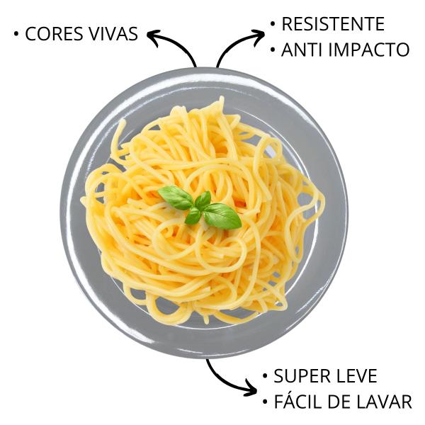 Imagem de 24 Pratos em Melamina Sobremesa Para Buffet Restaurante 23cm