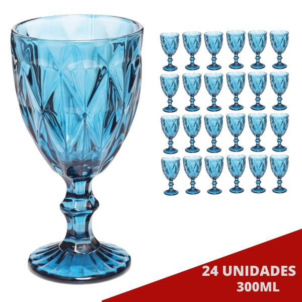 Imagem de 24 Taça Diamond Tendencia Drinks Água Suco Milkshake Sorvete