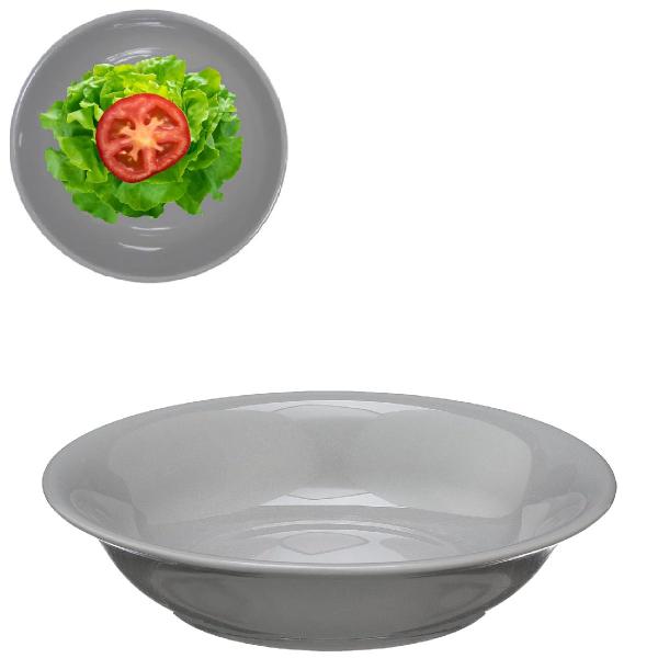 Imagem de 24 Tigelas Bowl Saladeira Funda Melamina Cinza Cozinha 800ML