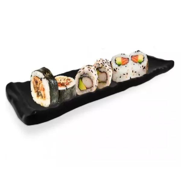 Imagem de 24  Travessas Melamina Petisqueira Para Sushi Sashimi 24cm