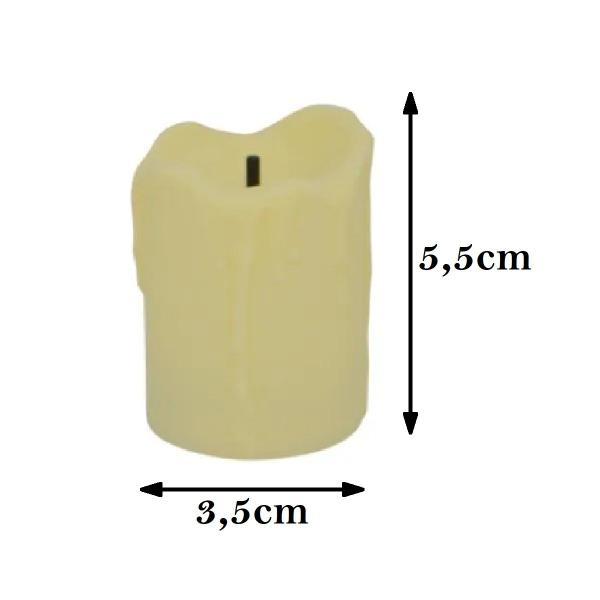 24 Velas Luz LED para Decoração Sem Fio Imita Fogo 5,5cm - Cascavel Imagem de 24 Velas Luz LED para Decoração Sem Fio Imita Fogo 5,5cm