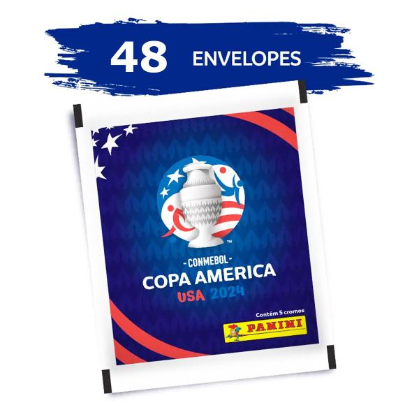 Imagem de 240 Figurinhas Copa América 2024 Envelopes L A C R A D O S