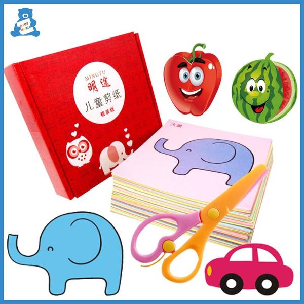 Imagem de 240pcs/set crianças desenhos animados brinquedos cor papel dobrável papel cutti