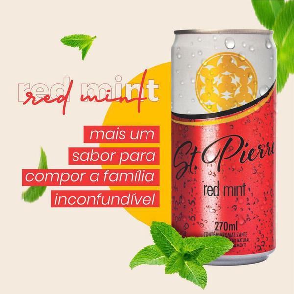 Imagem de 24X Agua Tônica St Pierre Red Mint Lata 270Ml