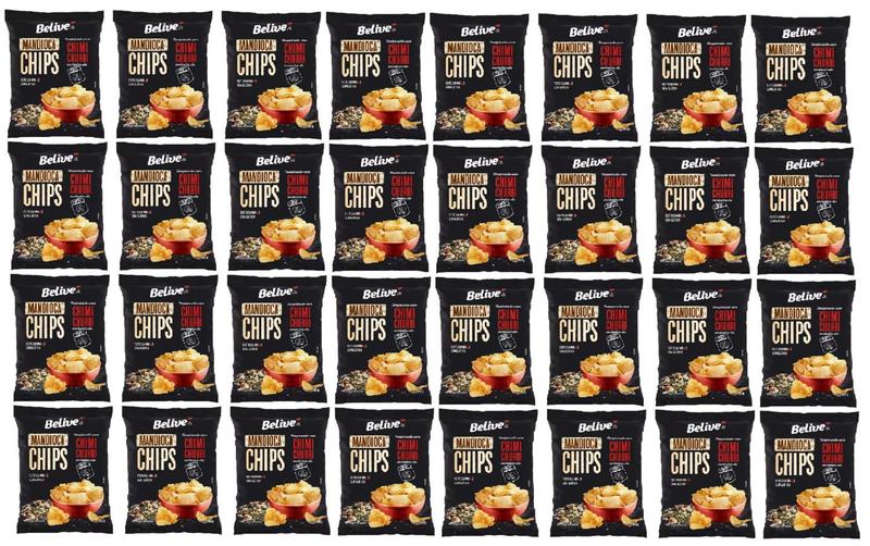 Imagem de 24x Chips Mandioca Chimichurri Belive Sem Glúten 50g