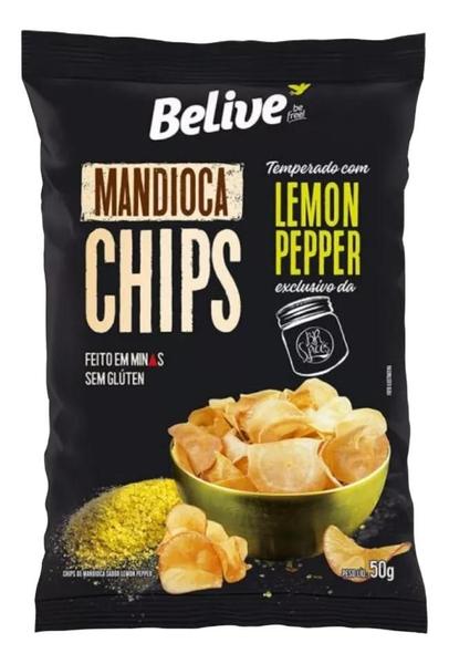 Imagem de 24x Mandioca Chips Lemon Pepper Belive 50g