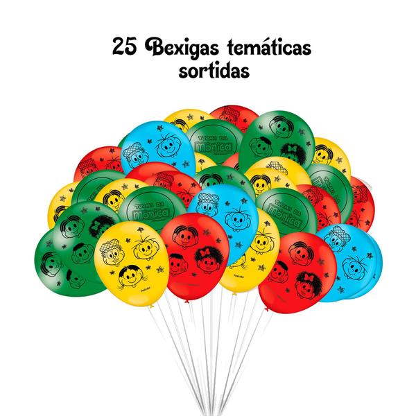 Imagem de 25 Balão bexigas Decoração Turma da Monica Festa Mais cor