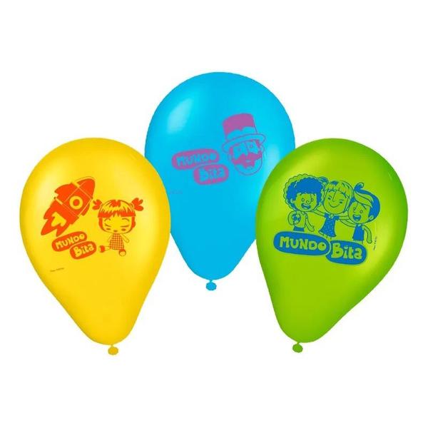 Imagem de 25 Balões Bexigas  9" polega decoração festas Mundo Bita