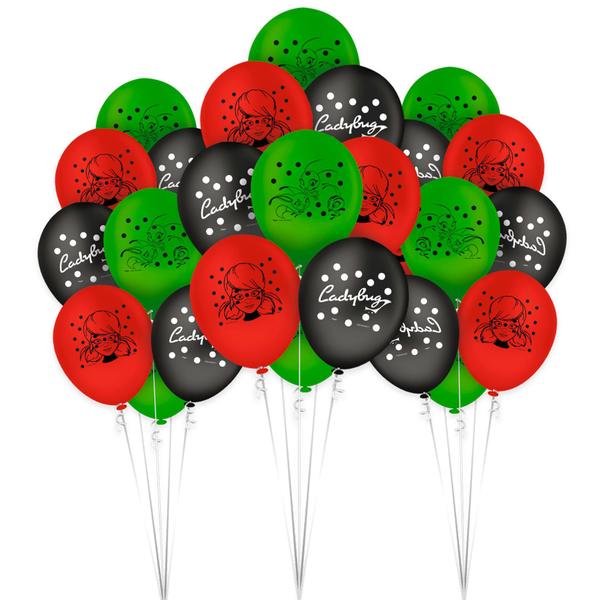 25 Balões Bexigas Ladybug decoração festas aniveráio - Regina Festas Imagem de 25 Balões Bexigas Ladybug decoração festas aniveráio