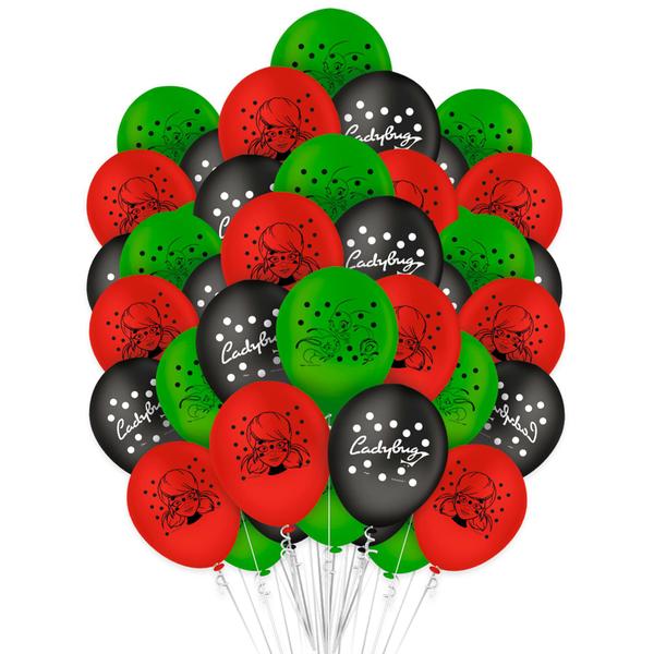 25 Balões Bexigas Ladybug decoração festas aniveráio - Regina Festas Imagem de 25 Balões Bexigas Ladybug decoração festas aniveráio