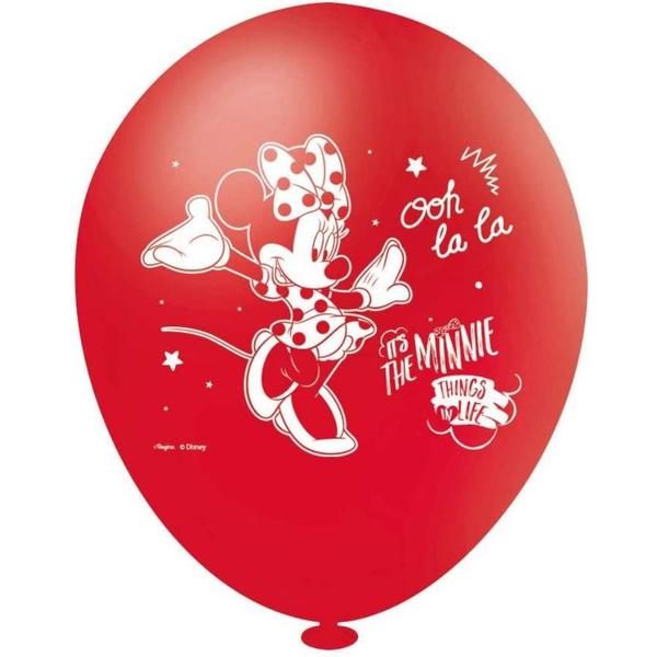 Imagem de 25 Bexigas Balão Festa Minnie Mouse 9 Polegadas