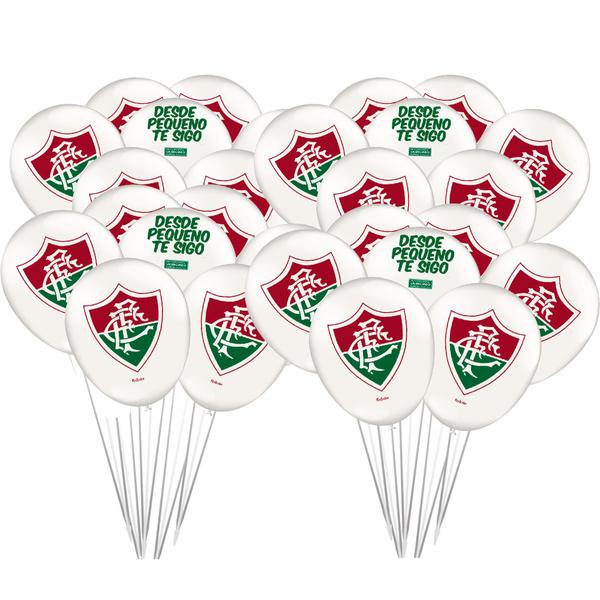 Imagem de 25 Bexigas balão n9 Decoração Fluminense festa Aniversário