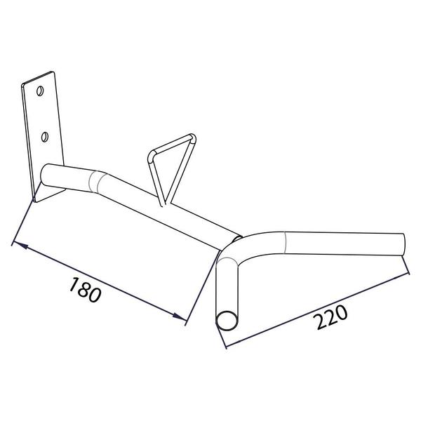 Imagem de 25 Expositor Suporte Porta Capacete Para Parede Preto