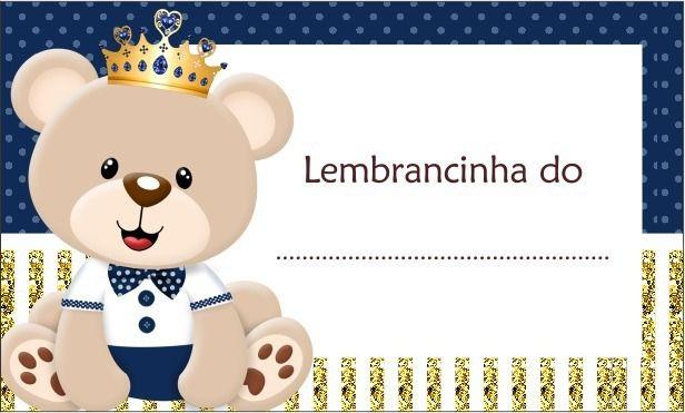 Imagem de 25 Lembrancinha Maternidade Mini Hidratante cheirinho de bebê Ursinho principe