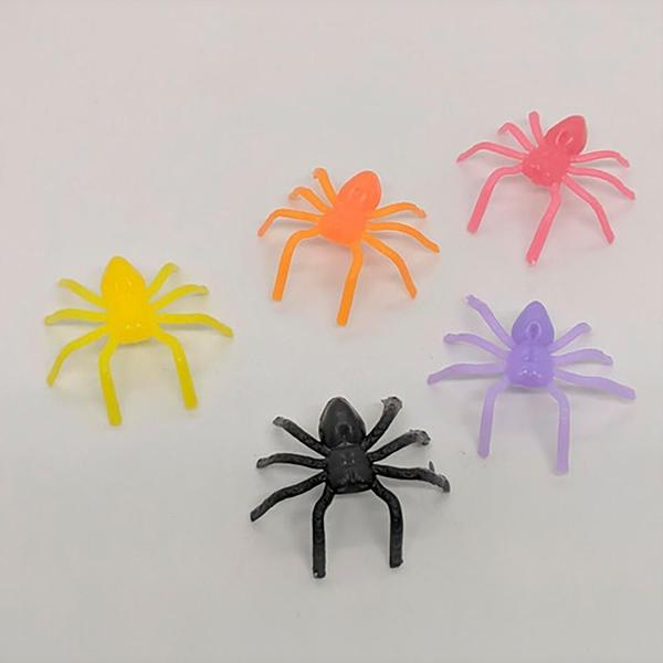 Imagem de 25 Mini Aranhas Coloridas Lembrancinha Halloween