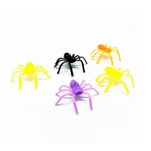 Imagem de 25 Mini Aranhas Coloridas Lembrancinha Halloween