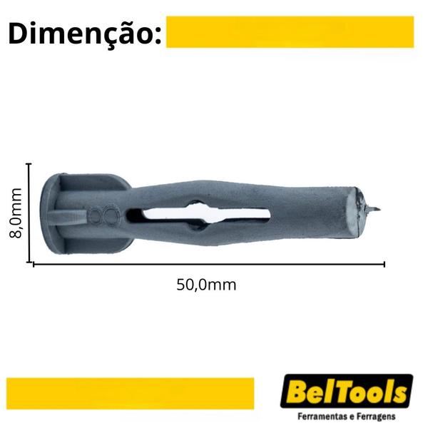 Imagem de 25 Parafuso Escapula BUCHAS FU TIJOLO FURADO 8mm Beltools