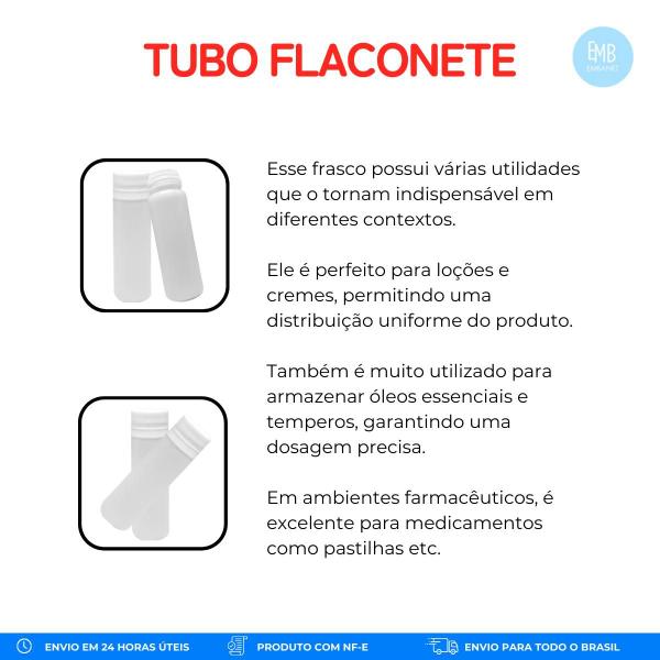 Imagem de 25 Recipiente Para Cremes Flaconete 50ml Com Tampa Lacre