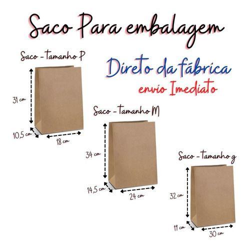 Imagem de 25 Saco Delivery Food Kraft Ecologico G 32x30x19