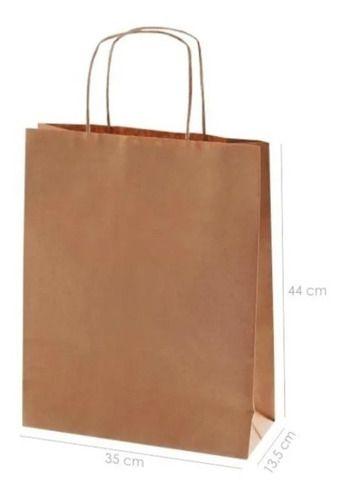 Imagem de 25 Sacolas Kraft Tamanho M 32x24x14 Kit Ecológica