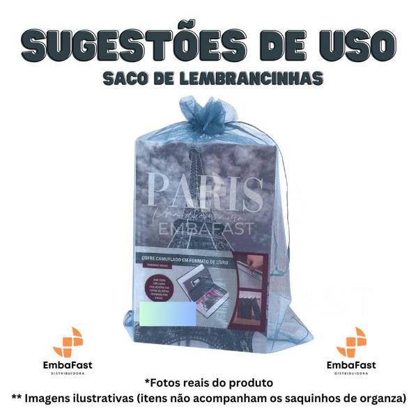 25 Sacos de Organza 20x30cm Cores Saquinho Tule Tecido Voil Embalagem Grande Lembrancinha Festa - EmbaFast Distribuidora Imagem de 25 Sacos de Organza 20x30cm Cores Saquinho Tule Tecido Voil Embalagem Grande Lembrancinha Festa