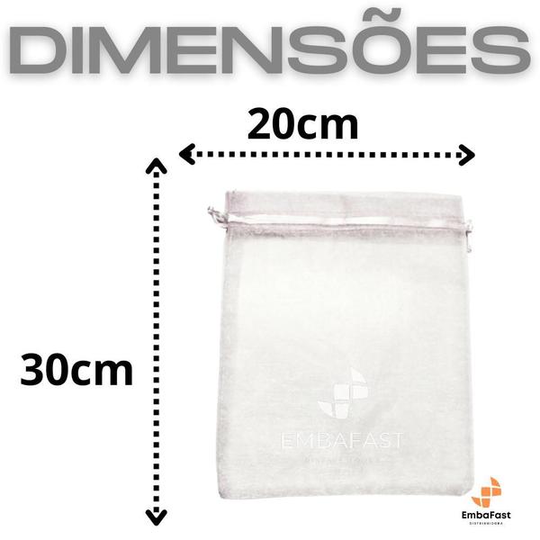 25 Sacos de Organza 20x30cm Cores Saquinho Tule Tecido Voil Embalagem Grande Lembrancinha Festa - EmbaFast Distribuidora Imagem de 25 Sacos de Organza 20x30cm Cores Saquinho Tule Tecido Voil Embalagem Grande Lembrancinha Festa