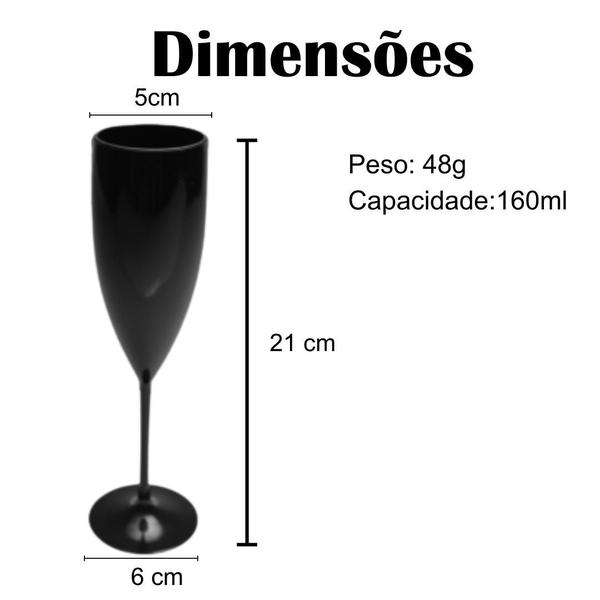 Imagem de 25 Taças De Champanhe Acrílico Solido Colorido 140ml