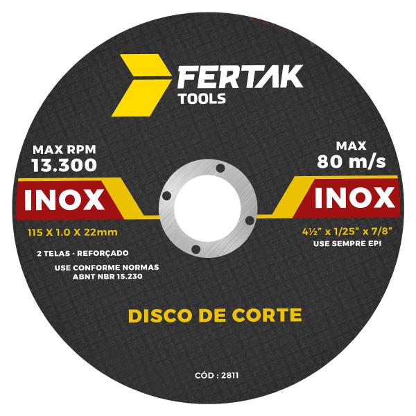 Imagem de 25 Unidades Disco Fino Corte Aço Inox Ferro 1mm 4 Polegadas 115mm Esmerilhadeira 