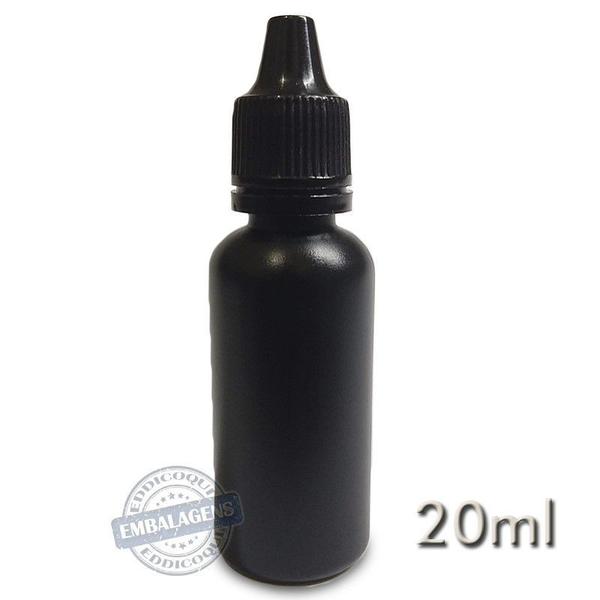 Imagem de 250 Frasco Plástico 20ml conta gotas Preto - Ref 14800